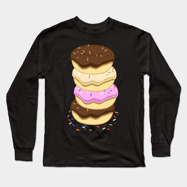 Donuts Long Sleeve T-Shirt by cafephantom